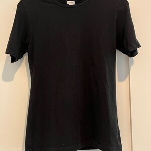 Cuyana Black Short Sleeve Tee